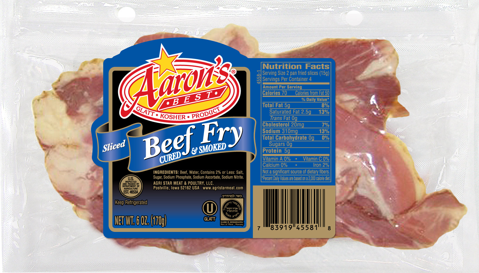 Kosher Aaron's Beef Fry