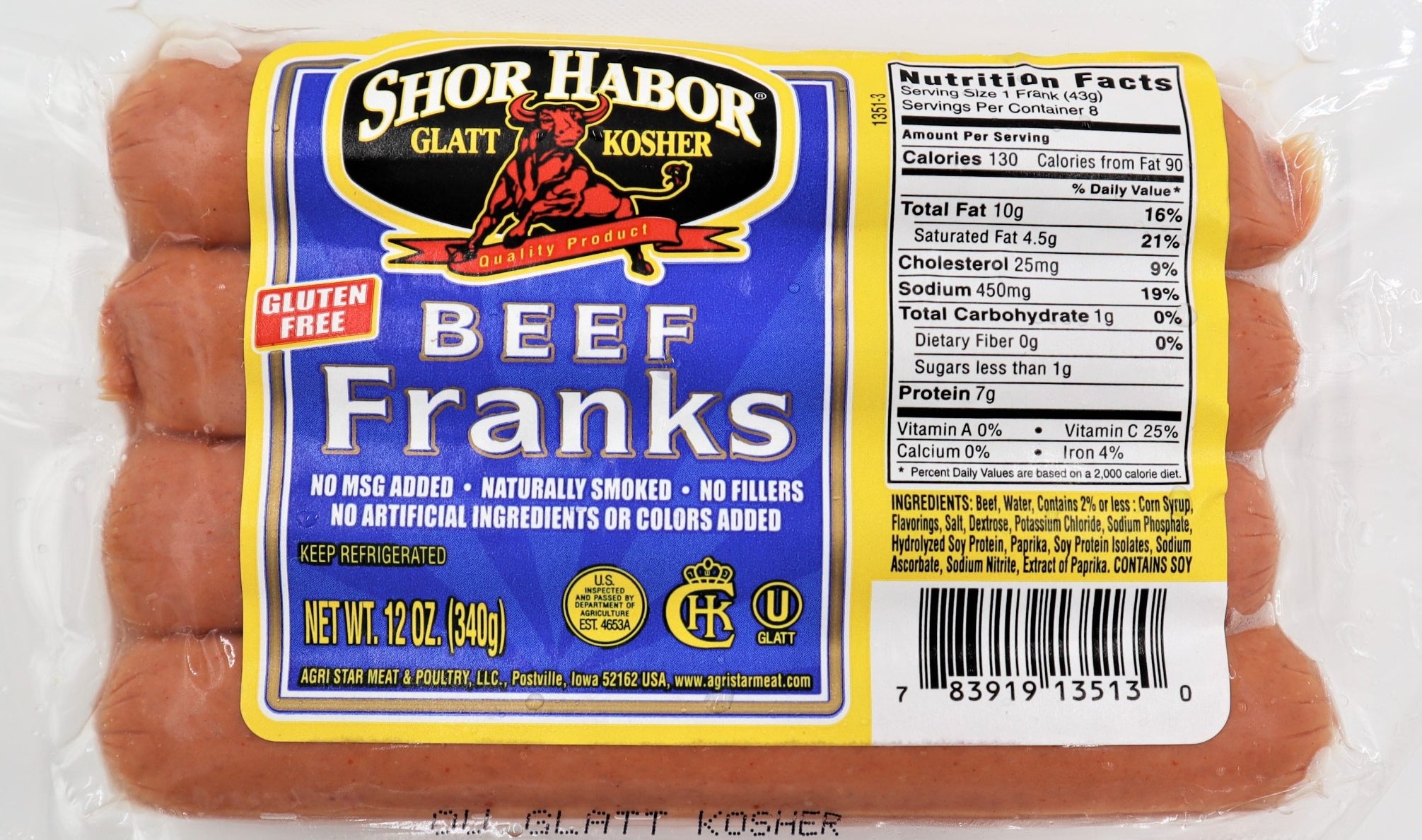 Kosher Beef Franks