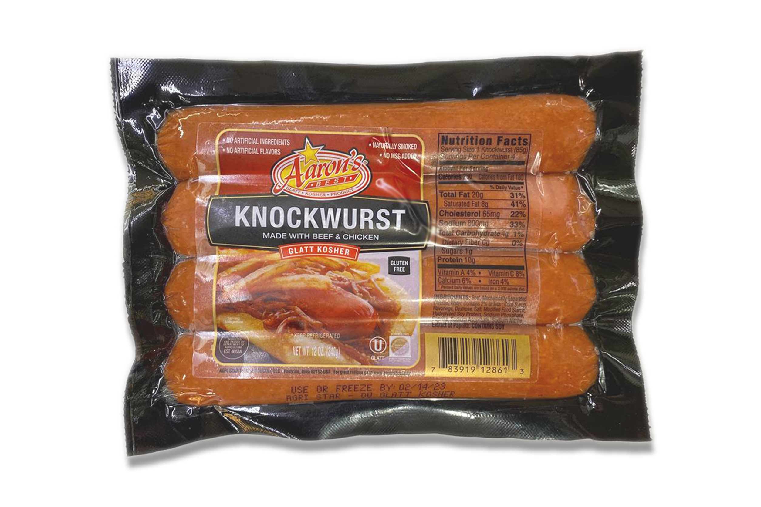 Kosher Chicken & Beef Knockwurst